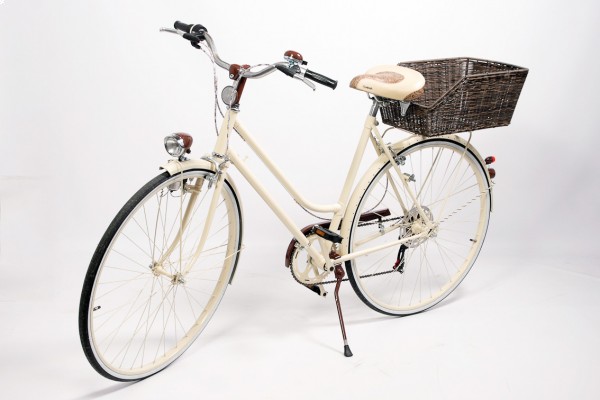 Dámsky retro bicykel TOSCANA cream – nízkorozpočtová prestavba